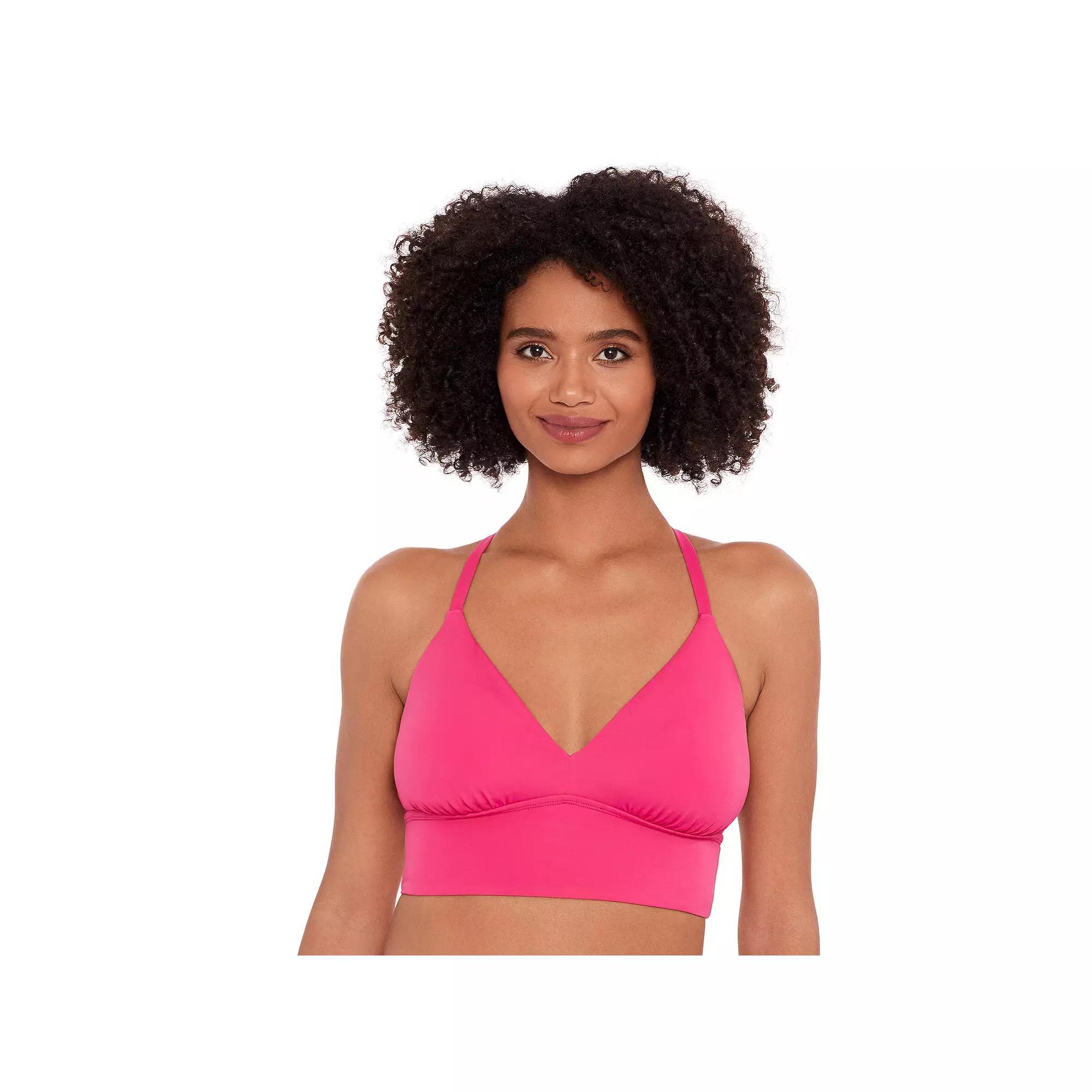 Women's Eco Beach Long Line Bralette Swim Top,  Product Image