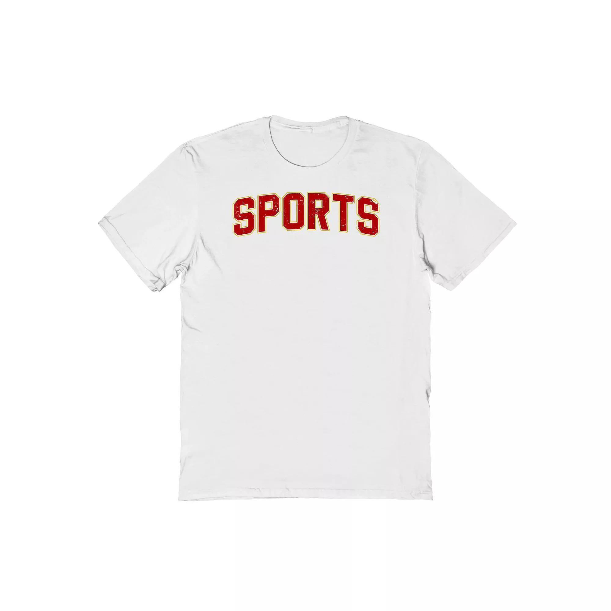 Men's Duke & Sons Sports Graphic Tee, Size: Small, Black White Product Image