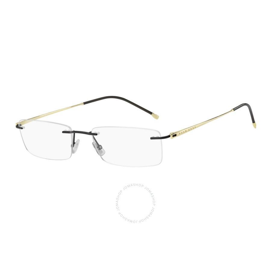 HUGO BOSS Demo Rectangular Men's Eyeglasses Boss 1266/b 0003 55 In Gold Product Image