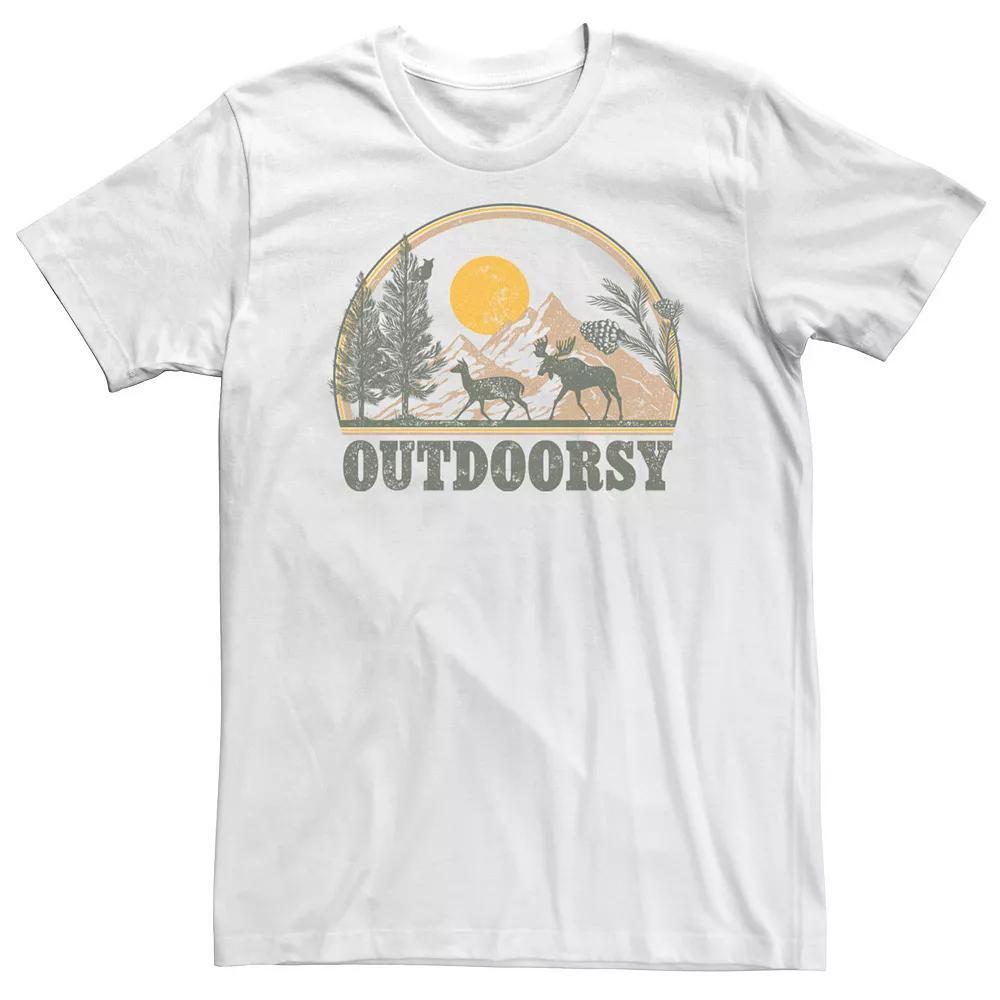 Big & Tall Trendy Outdoorsy Landscape Graphic Tee, Men's,  Product Image