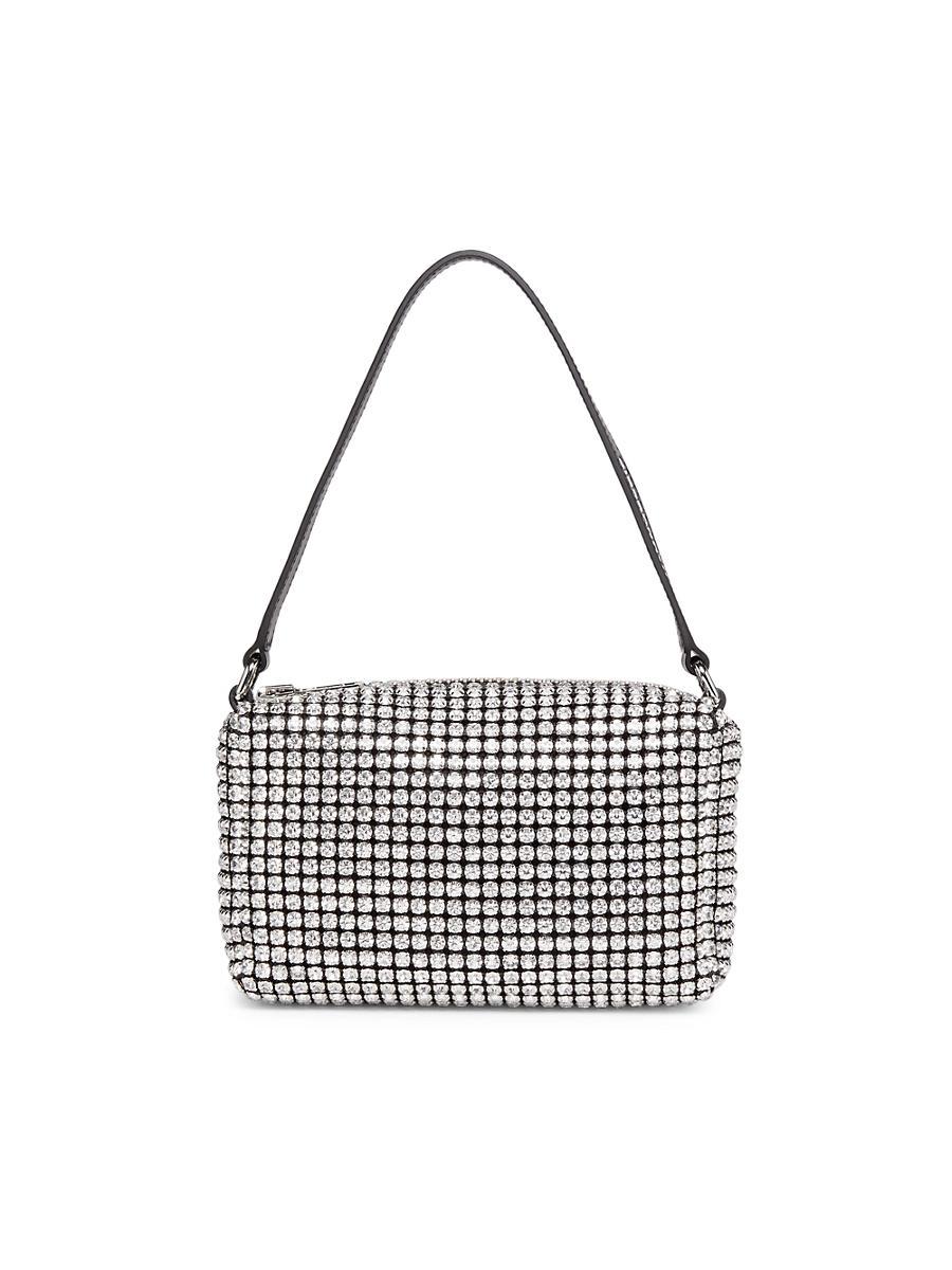 Womens Medium Heiress Rhinestone Mesh Pouch Product Image