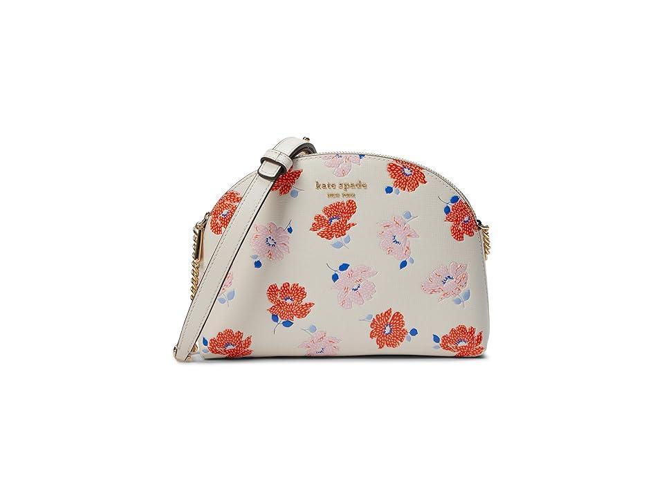 Womens Morgan Dotty Floral Leather Crossbody Bag Product Image