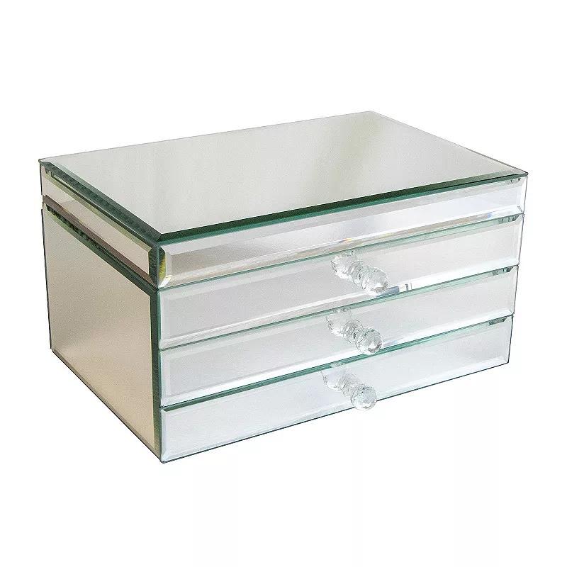 Mele and Co Maxine Mirrored Glass Jewelry Box, Womens Product Image