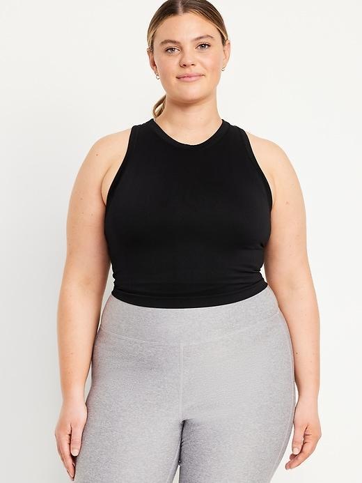 Fitted Seamless Crop Tank Top Product Image