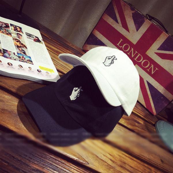 Embroidered Snapping Hand Baseball Cap Product Image