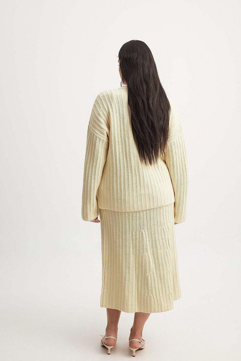 Knitted V-Neck Cardigan Product Image