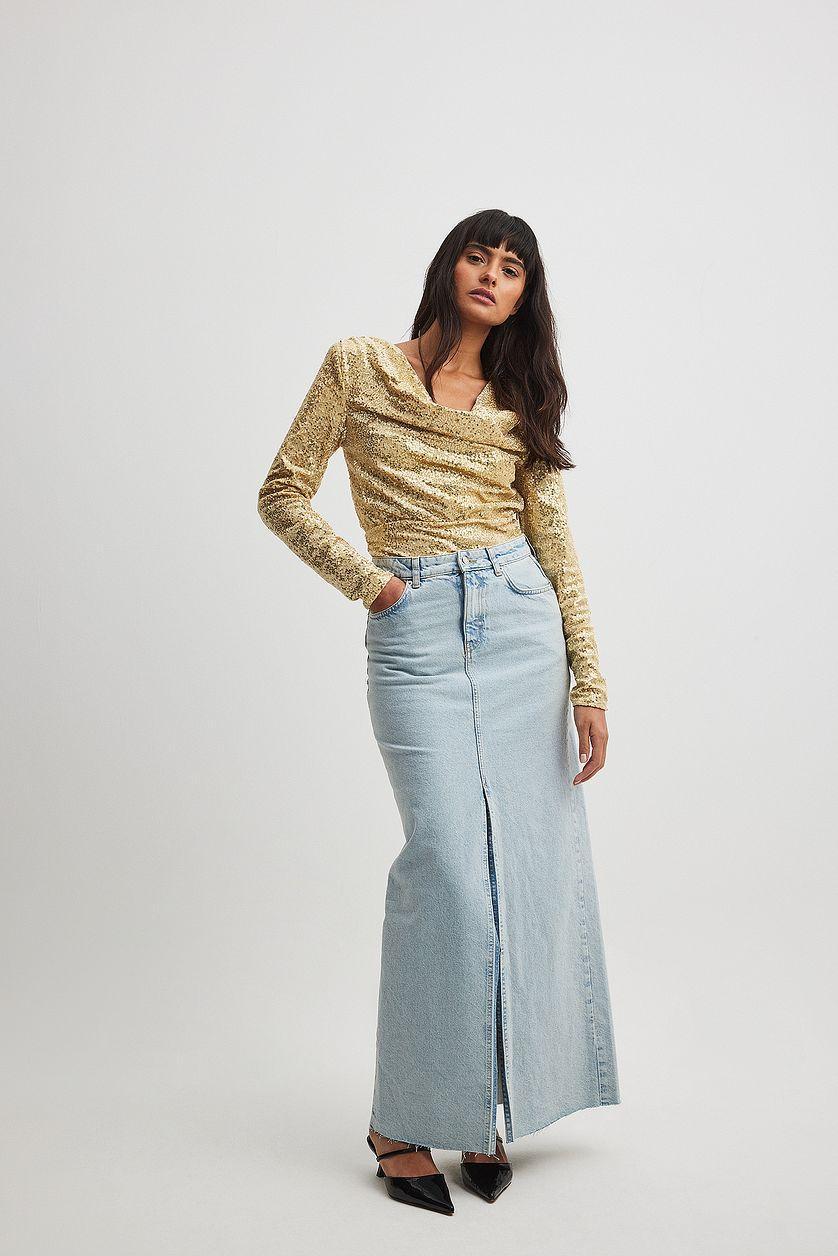 Waterfall Velvet Sequin Top Product Image