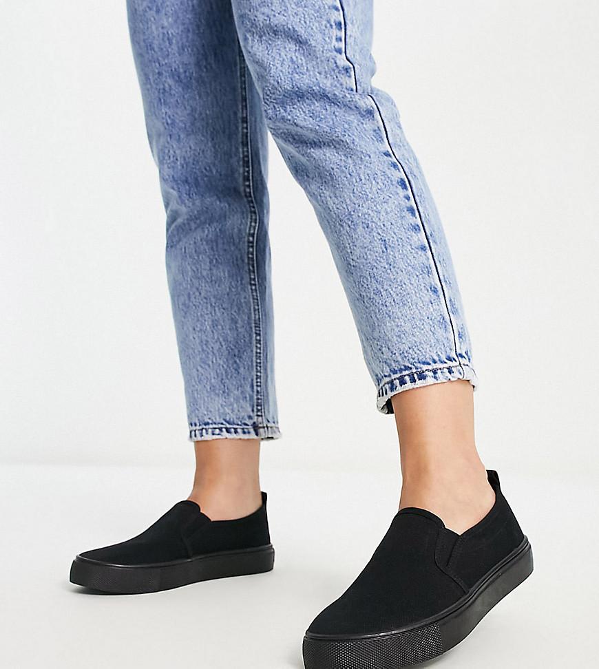 ASOS DESIGN Lake bow pointed ballet flats Product Image