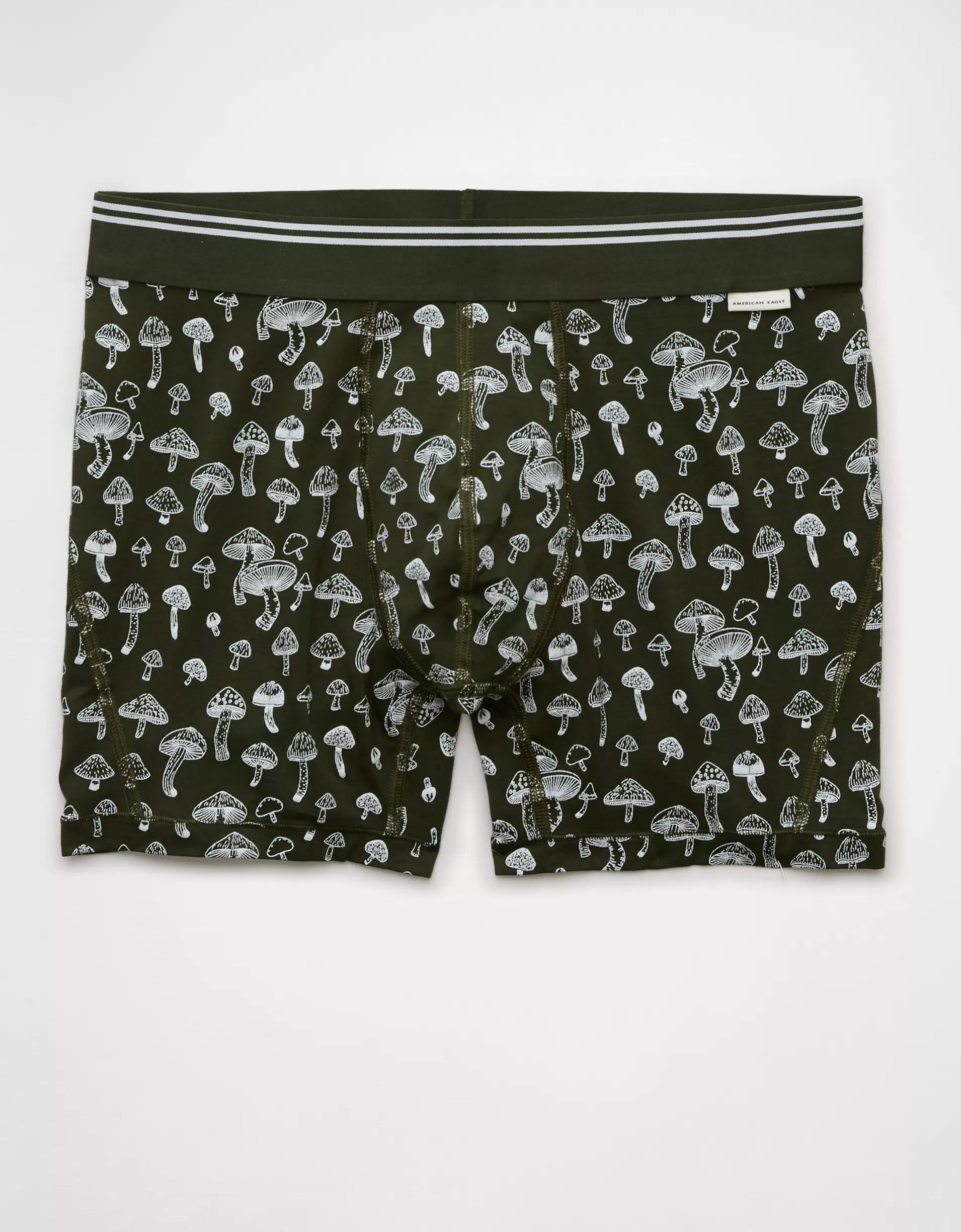 AEO Men's Mushrooms 4.5" Ultra Soft Boxer Brief Product Image