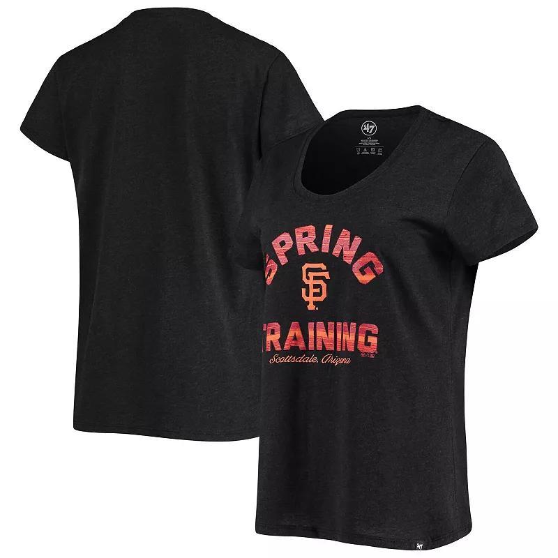 Womens 47 Heathered San Francisco Giants Spring Training Arch Scoop Neck T-Shirt Product Image