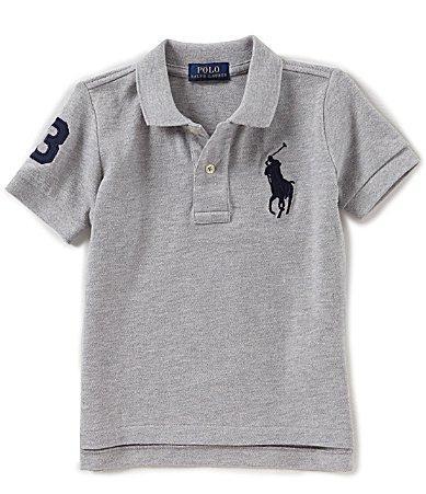 Boys Big Pony Pique Knit Polo, Size 2-7 Product Image