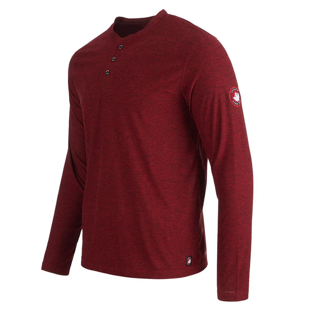Canada Weather Gear Men's Long Sleeve Two Tone Supreme Soft Henley Product Image