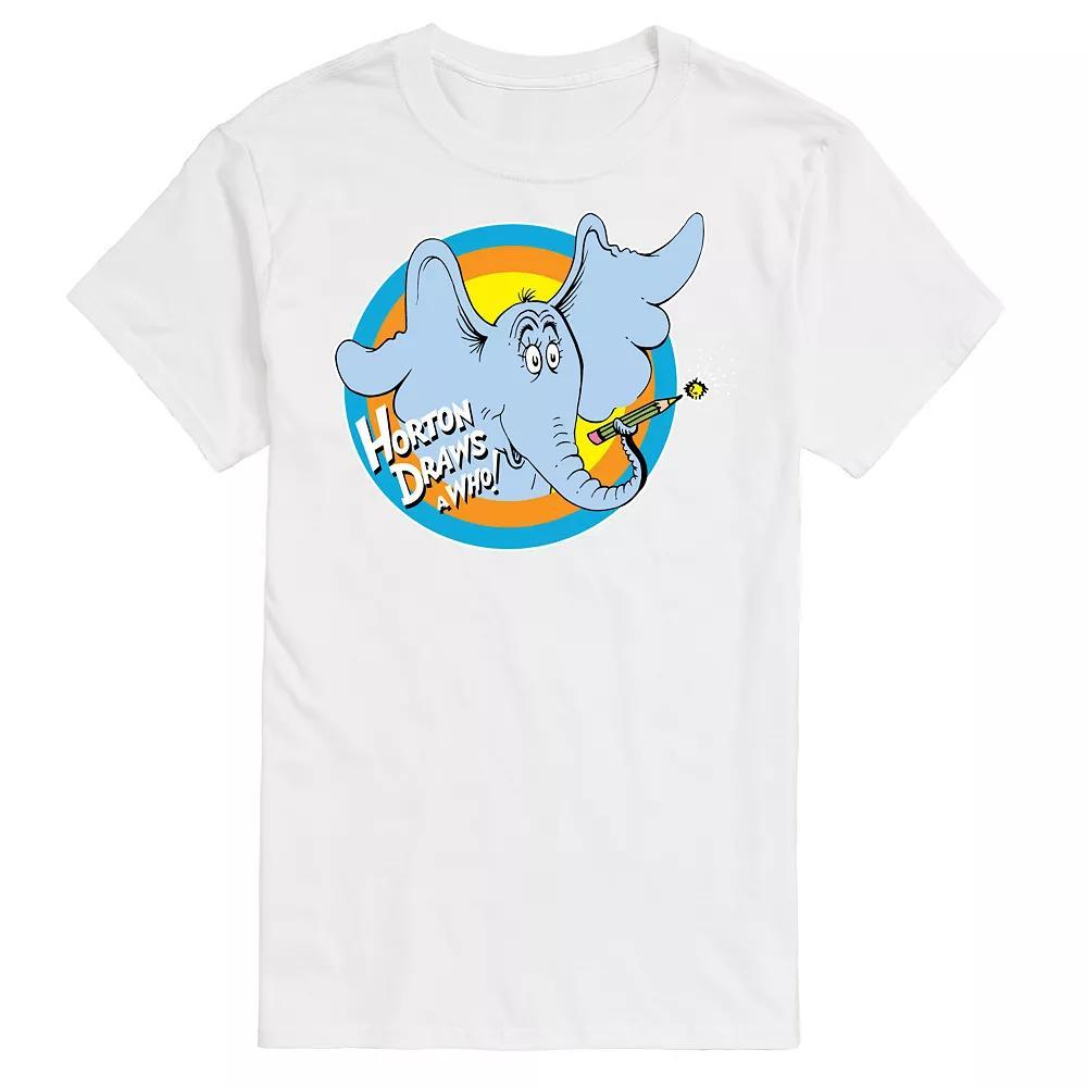 Big & Tall Dr Suess Horton Draws A Who Tee, Men's,  Product Image