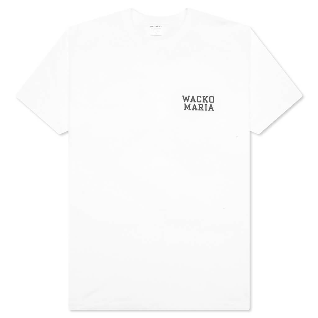 Washed Heavyweight Crewneck T-Shirt Type 5 - White Male Product Image