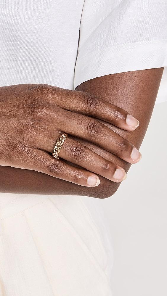 Zoe Chicco 14k Heavy Metal Chain Ring | Shopbop Product Image