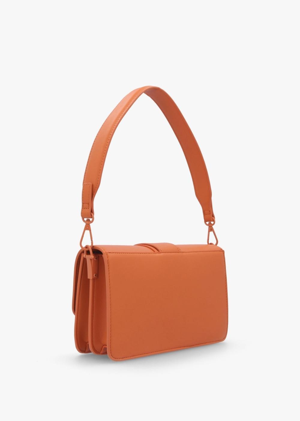 VALENTINO GARAVANI Dejavu Relove Recycle Arancio Shoulder Bag In Ore Product Image