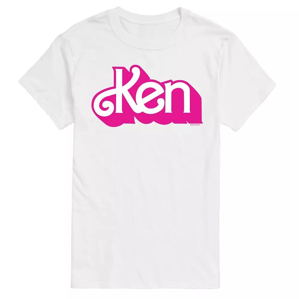 Big & Tall Barbie® Ken Logo Graphic Tee, Men's, Size: 3XB, White Product Image