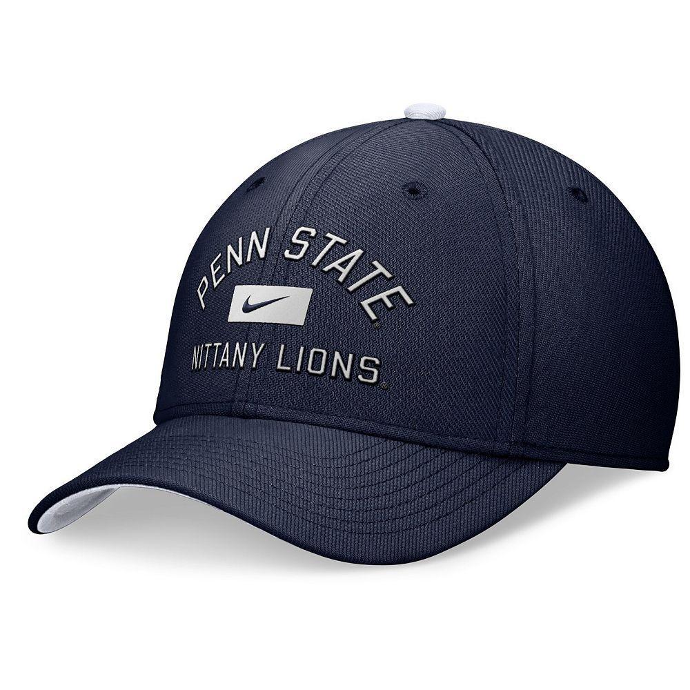 Men's Nike Navy Penn State Nittany Lions Primetime Rise Swoosh Flex Hat,  Product Image