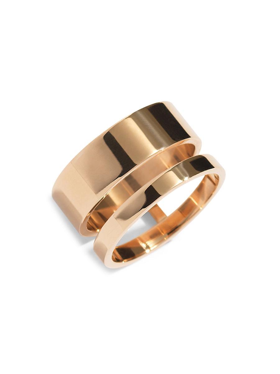 Womens Berbere 18K Pink Gold 2-Row Ring Product Image