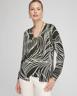 Leaf Long Sleeve Cardigan Product Image