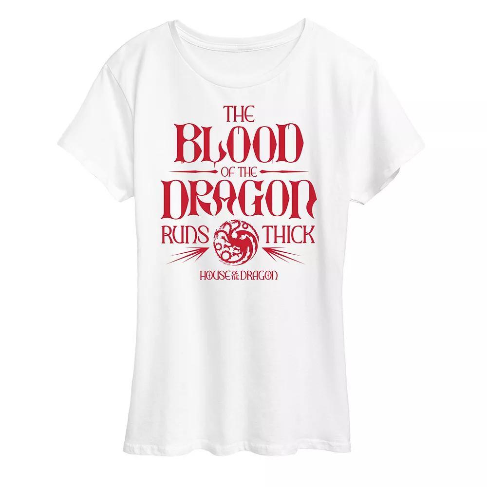 Women's House of the Dragon Blood Of A Dragon Graphic Tee,  Product Image