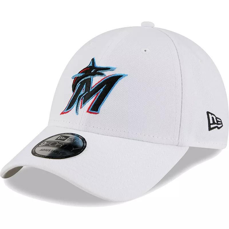 Mens New Era Miami Marlins League II 9FORTY Adjustable Hat Product Image