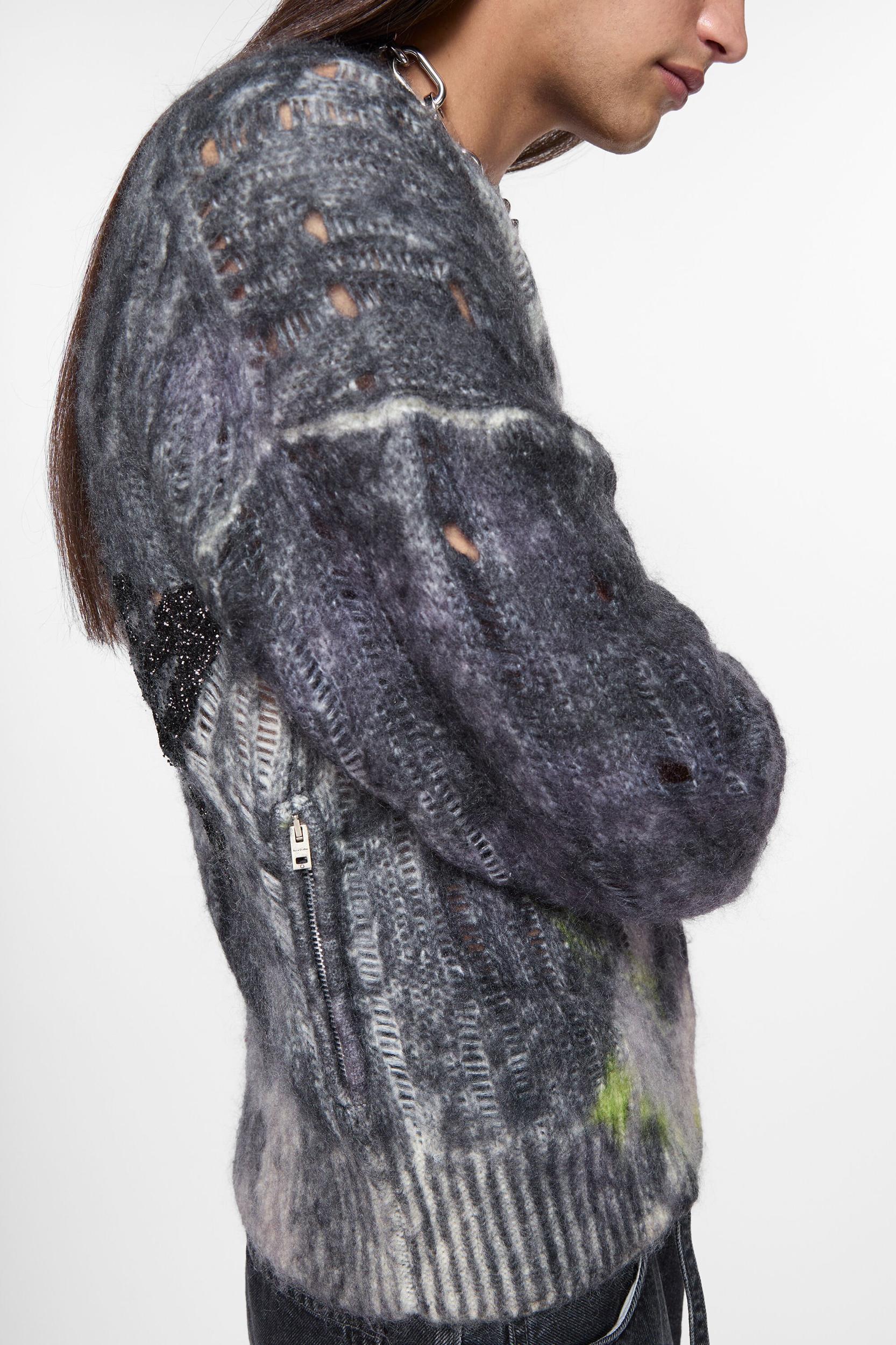 Printed knit cardigan Product Image