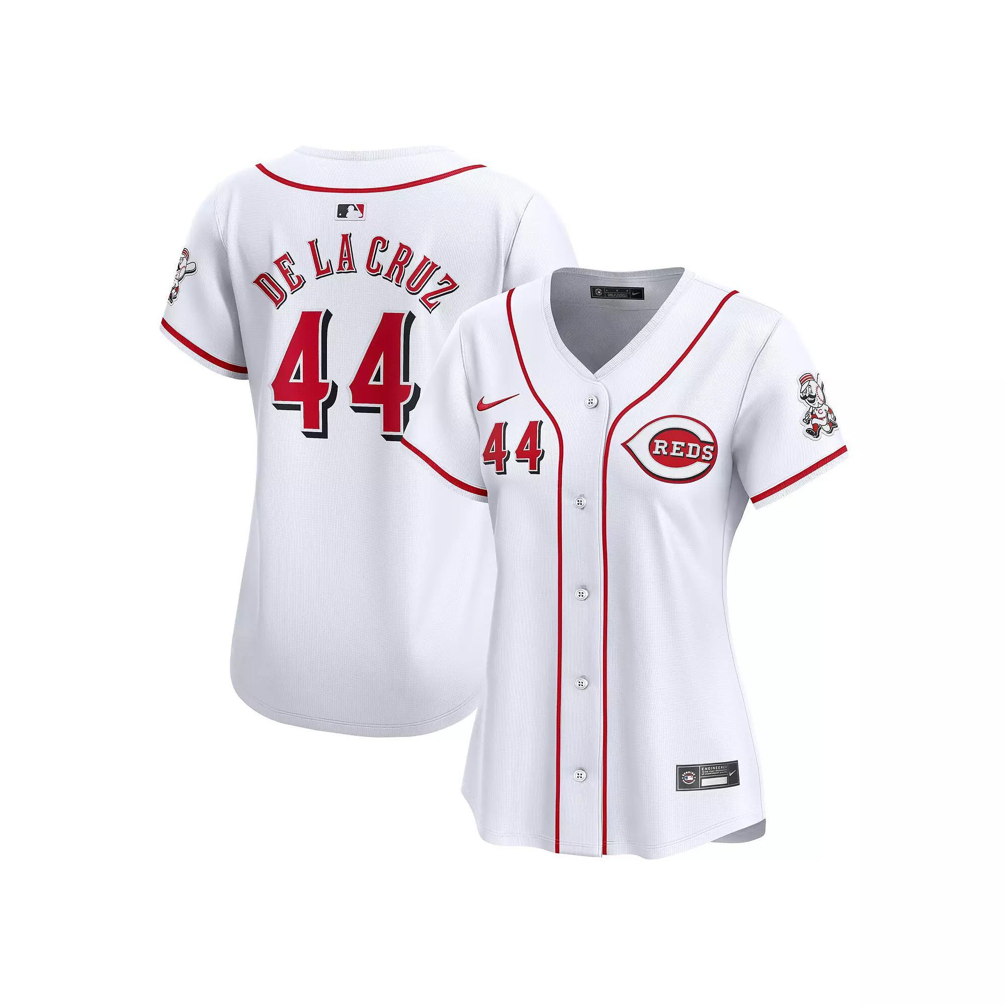 Women's Nike Elly De La Cruz White Cincinnati Reds Home Limited Player Jersey,  Product Image
