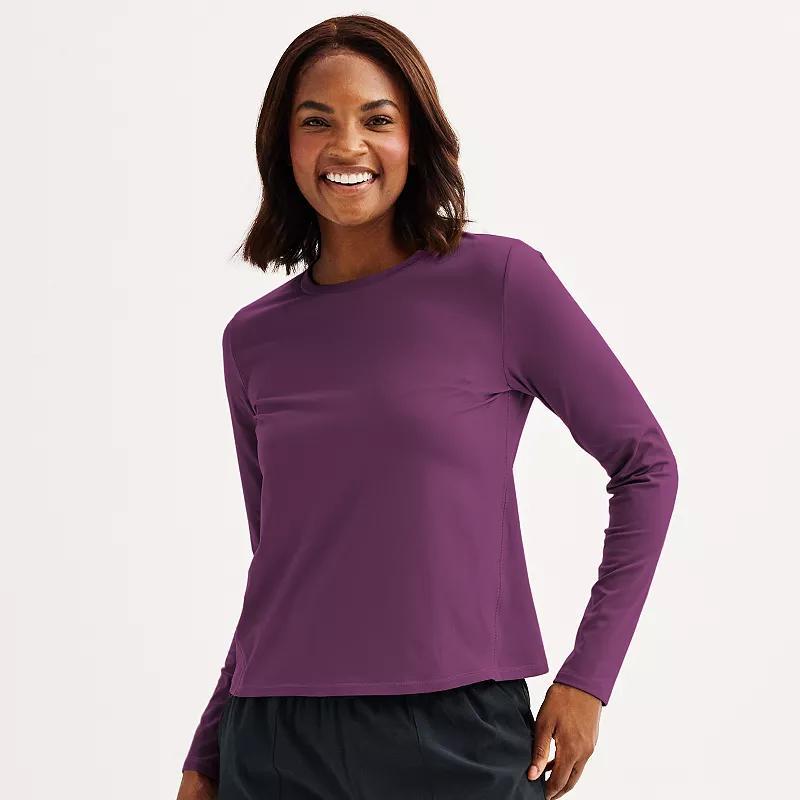 Women's Tek Gear® Essential Soft Long Sleeve Top, Size: XL, Modern White Product Image