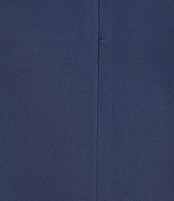 Alex Evenings Plus Size 3/4 Sleeve Illusion Sweetheart Neck Side Slit Ruched Gown Product Image