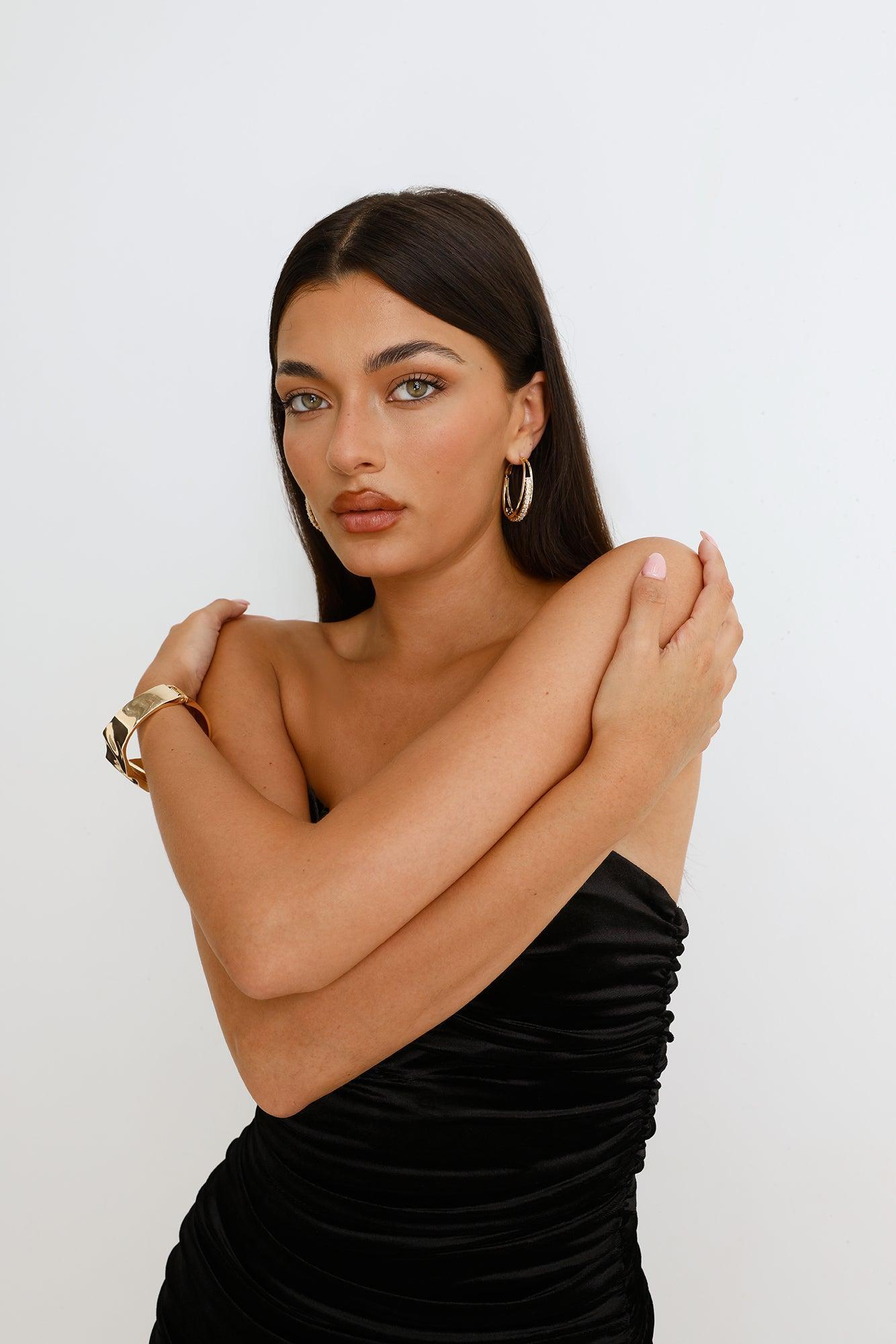 Glitter Glow Earrings Gold Product Image