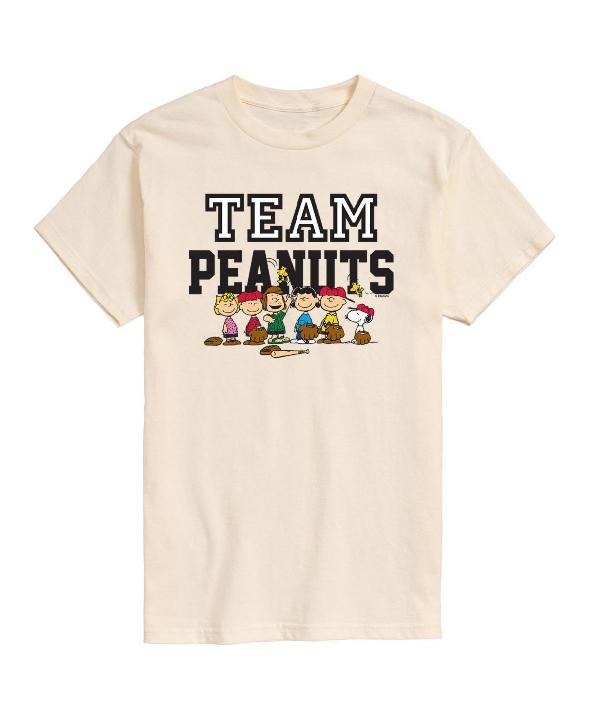 Mens Peanuts Team T-shirt - Beige Product Image