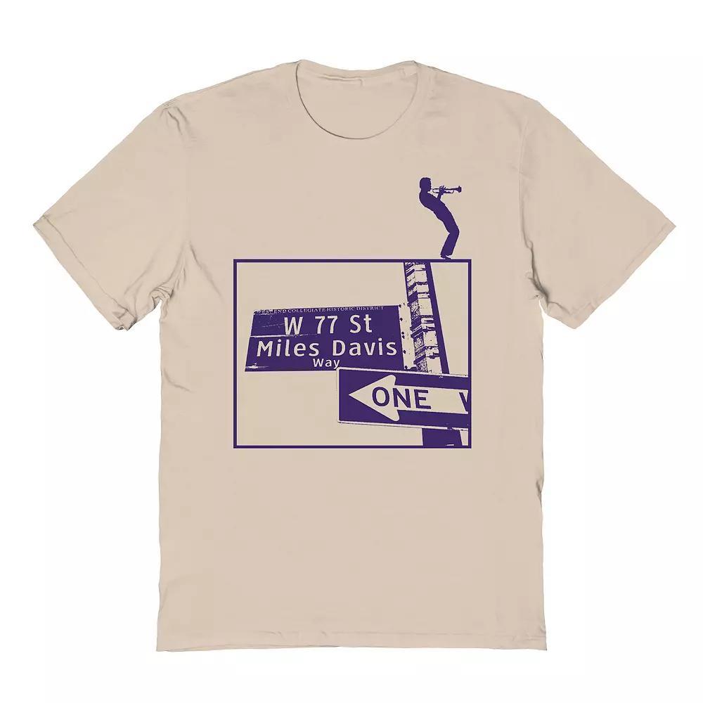 Men's Street Sign Graphic Tee, Size: Medium, Brown Product Image