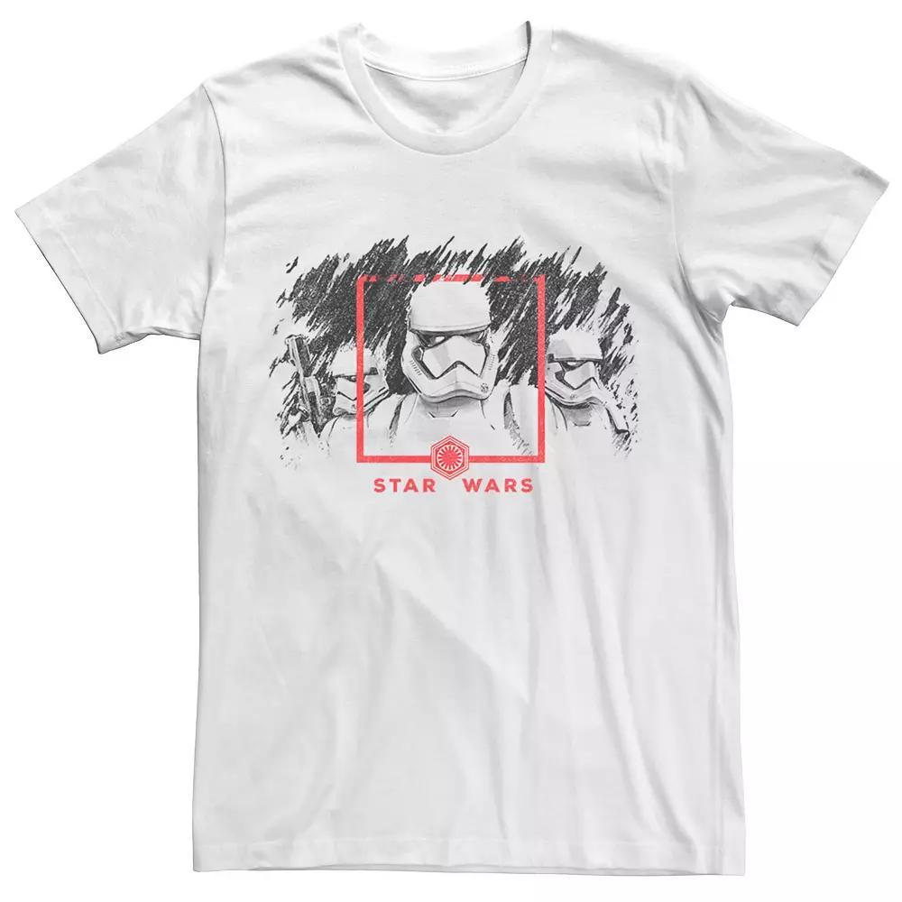 Men's Star Wars The Rise of Skywalker Stormtrooper Smudge Tee, Size: Large, White Product Image