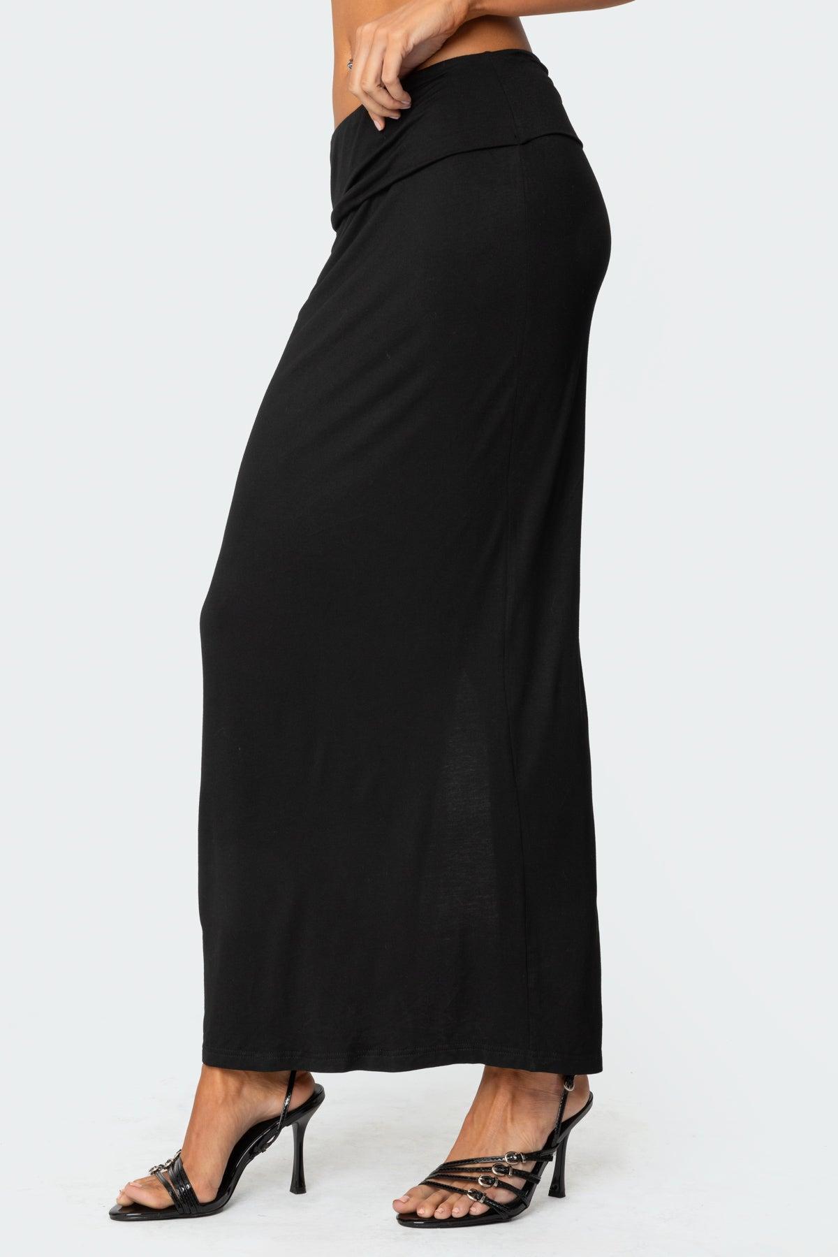 Johanna Fold Over Maxi Skirt Product Image