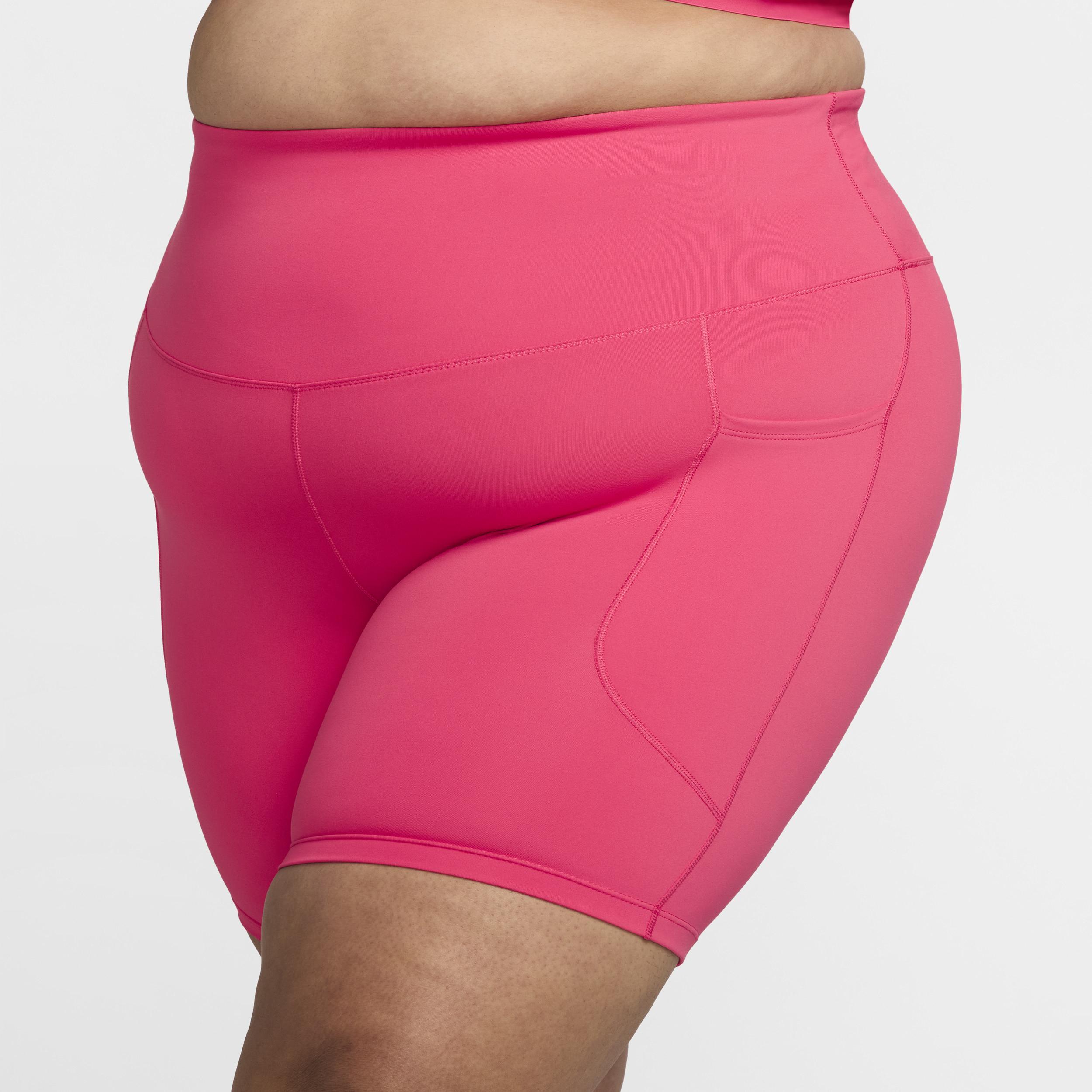 Nike Women's One High-Waisted 8" Biker Shorts with Pockets (Plus Size) Product Image