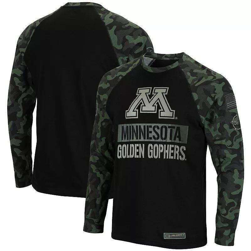 Mens Colosseum /Camo Minnesota Golden Gophers Big & Tall OHT Military Appreciation Raglan Long Sleeve T-Shirt Product Image