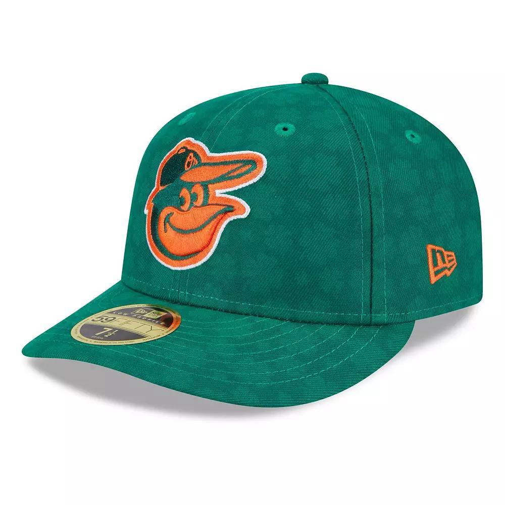 Men's New Era Kelly Green Baltimore Orioles St. Patrick's Day Low Profile 59FIFTY Fitted Hat, Size: 7 Product Image