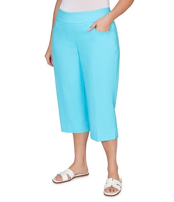 Ruby Rd. Plus Size Stretch Straight Leg Pull-On Capri Pants Product Image