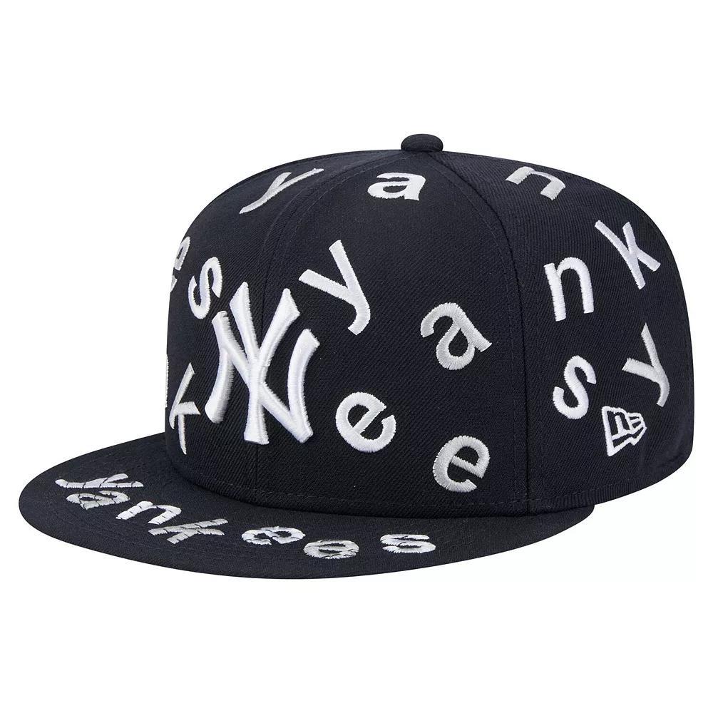 Men's New Era Navy New York Yankees Team Confetti 59FIFTY Fitted Hat, Size: 7 1/4, Blue Product Image