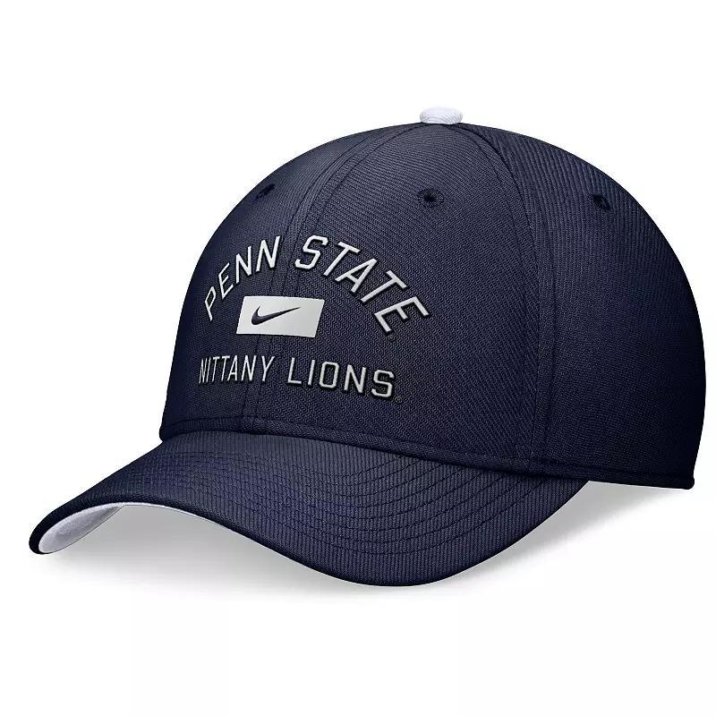 Men's Nike Navy Penn State Nittany Lions Primetime Rise Swoosh Flex Hat,  Product Image