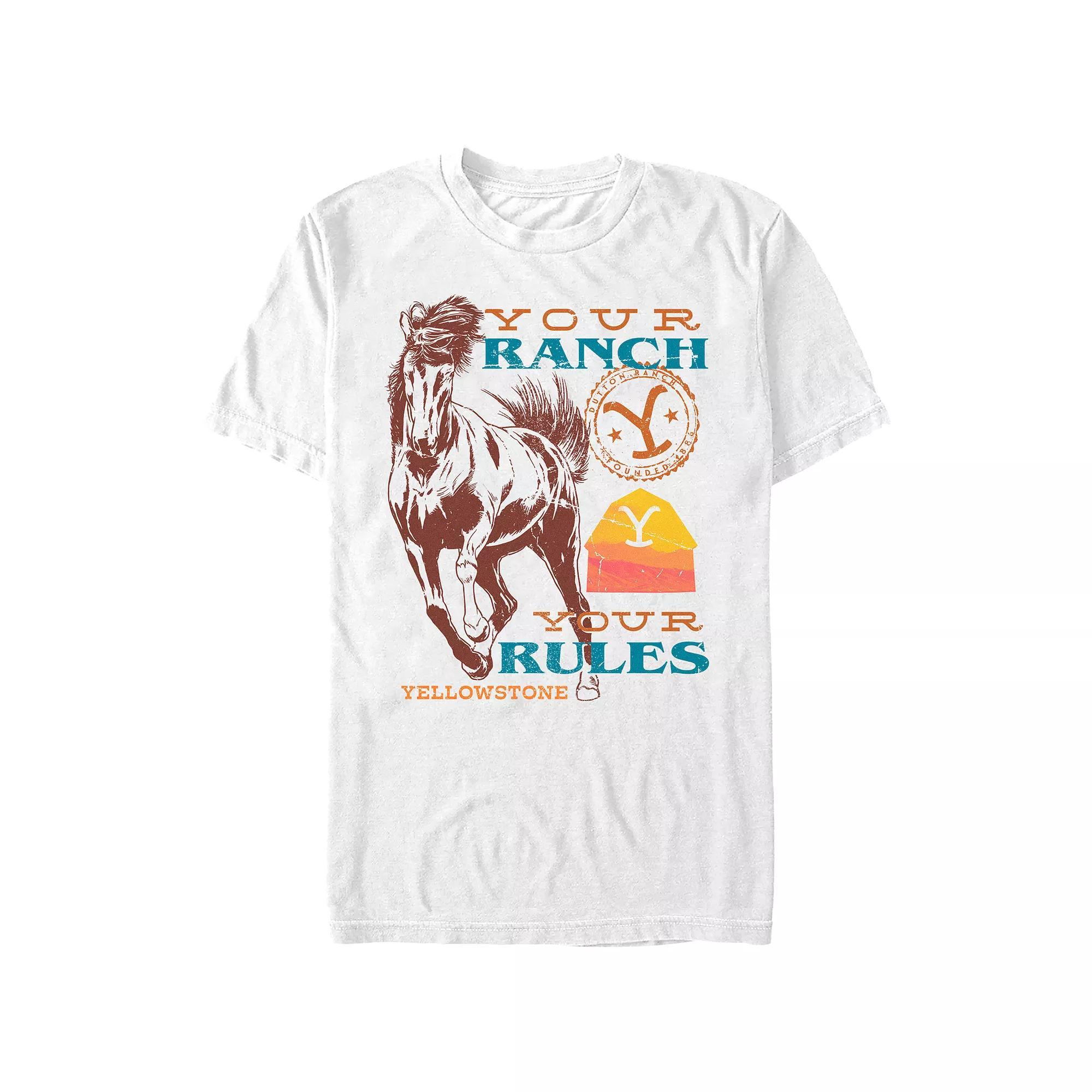 Men's Yellowstone Your Ranch Your Rules Graphic Tee,  Product Image