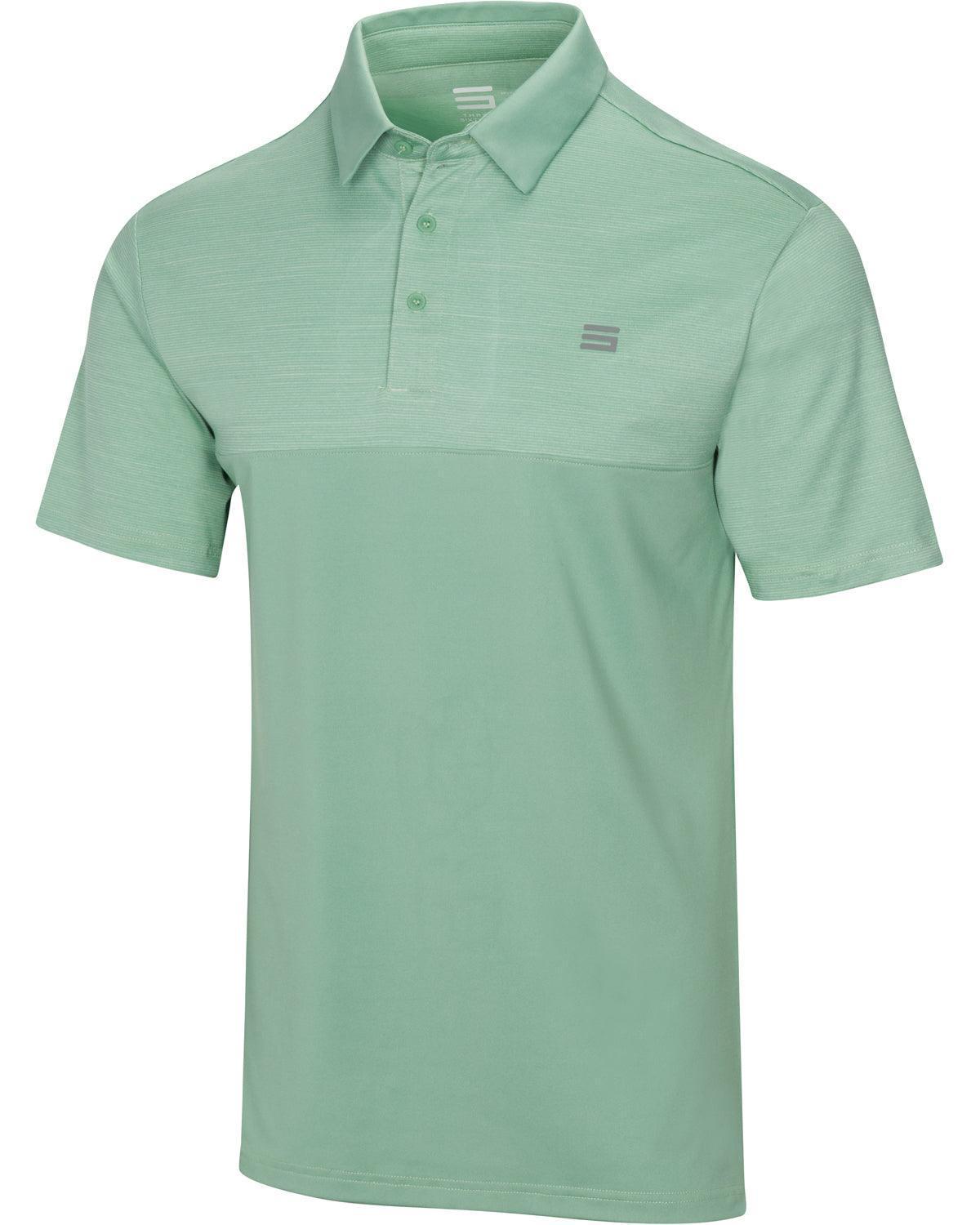 Three Sixty Six Men's Heathered Two-Tone Golf Polo Male Product Image