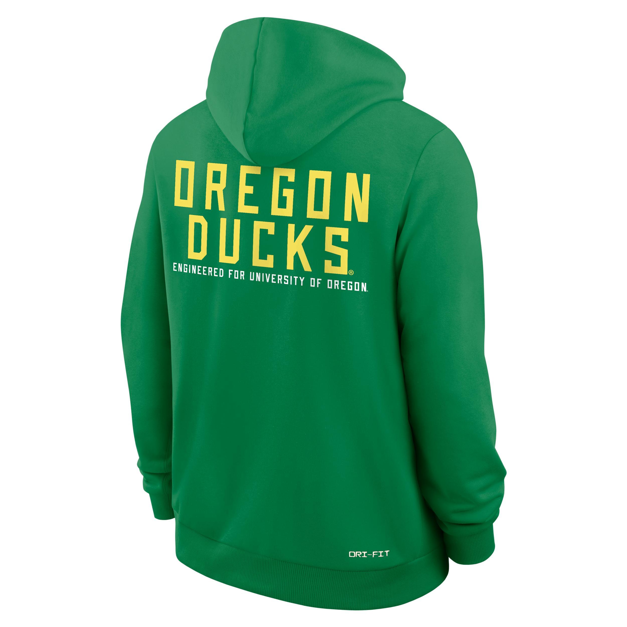 Oregon Sideline Nike Men's Dri-FIT College Full-Zip Hoodie Product Image
