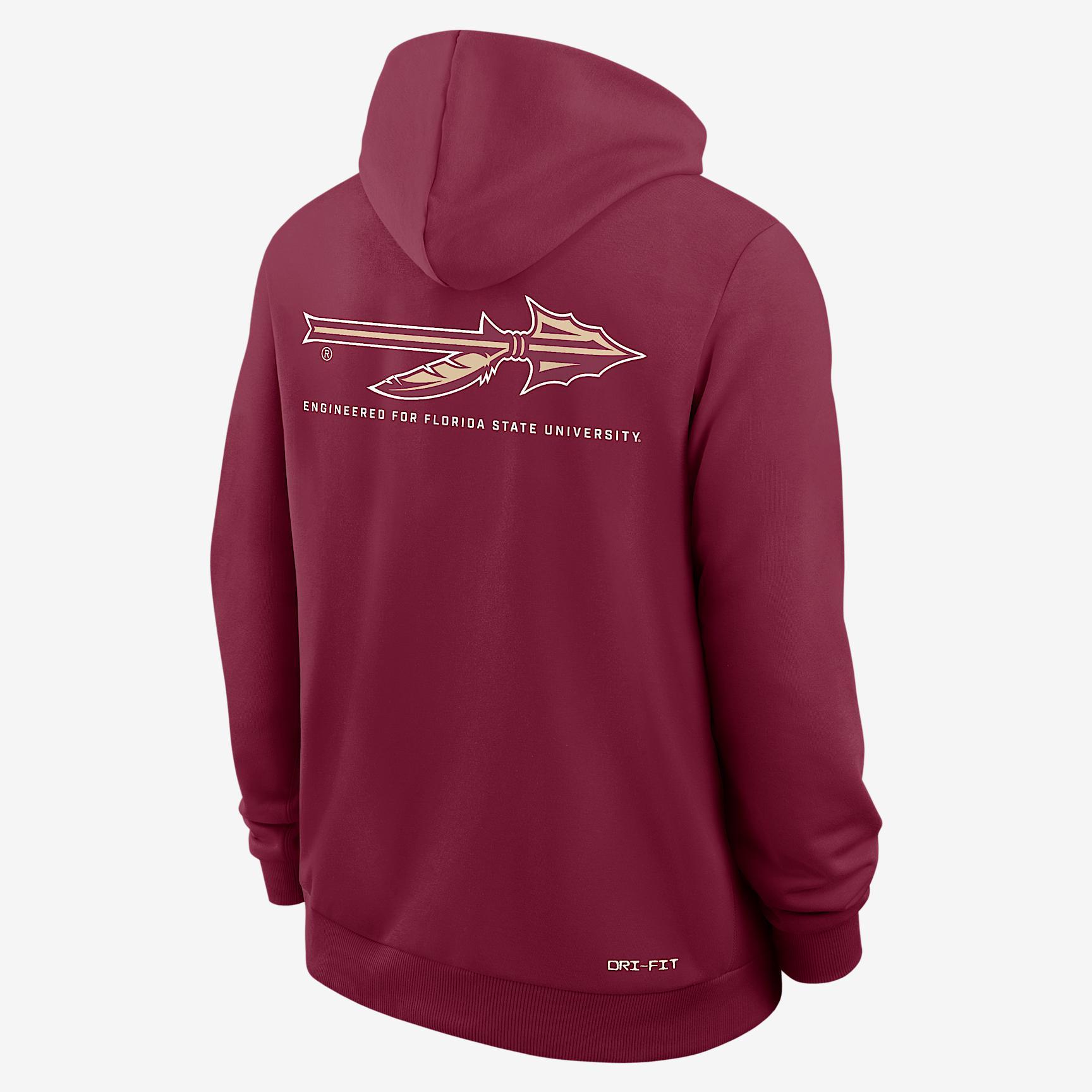 Florida State Sideline Men's Nike Dri-FIT College Full-Zip Hoodie Product Image