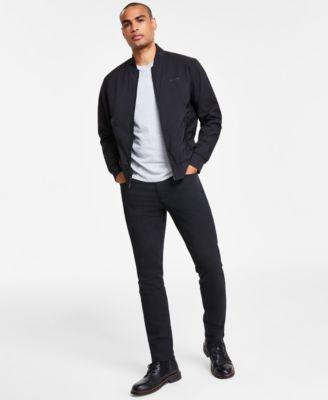 Calvin Klein Mens Slim Move 5-Pocket Pant - Grey - 36W x 30L Product Image