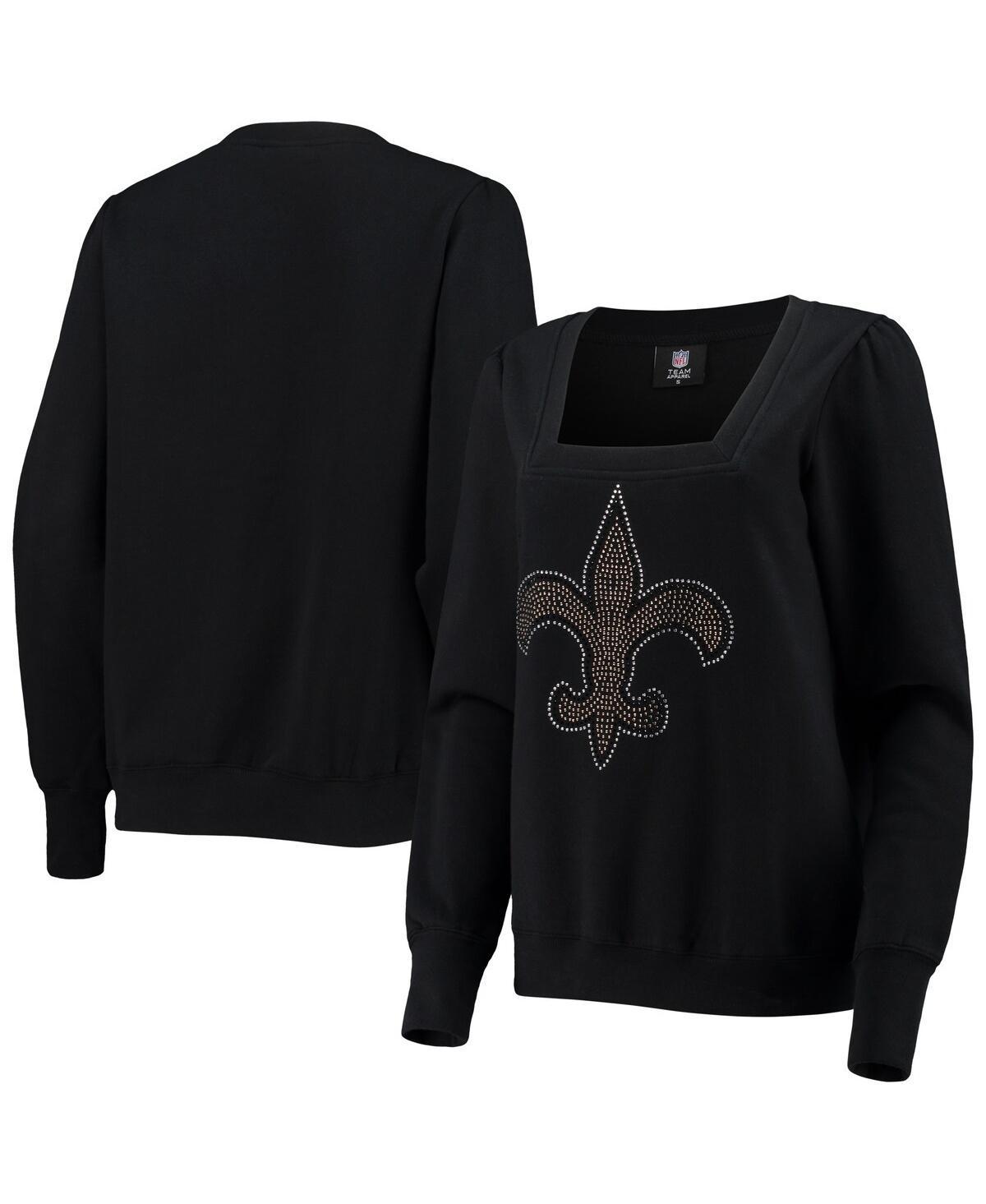 Womens Cuce New Orleans Saints Winners Square Neck Pullover Sweatshirt Product Image