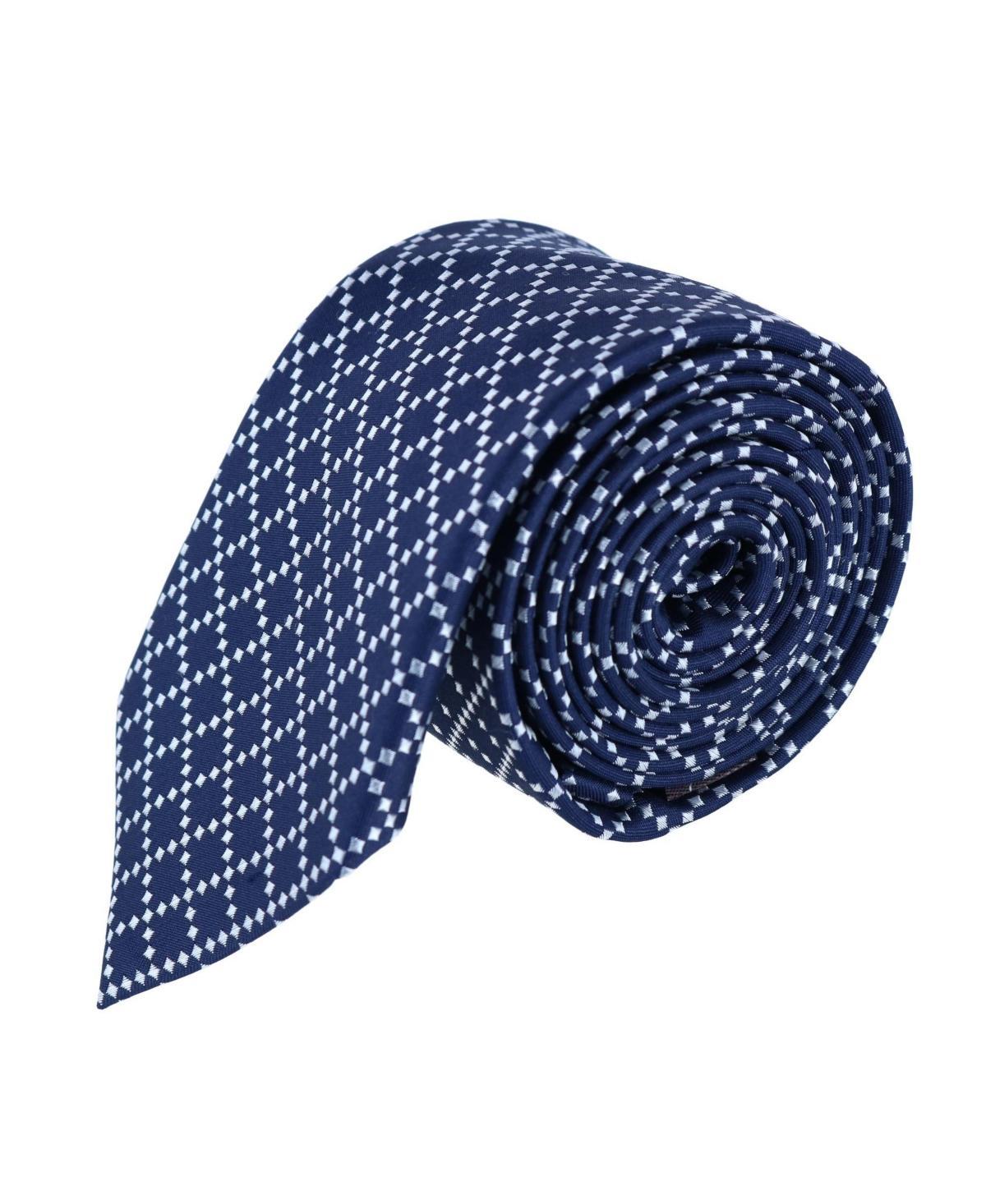 Trafalgar Rowan Geometric Pattern Silk Necktie Product Image