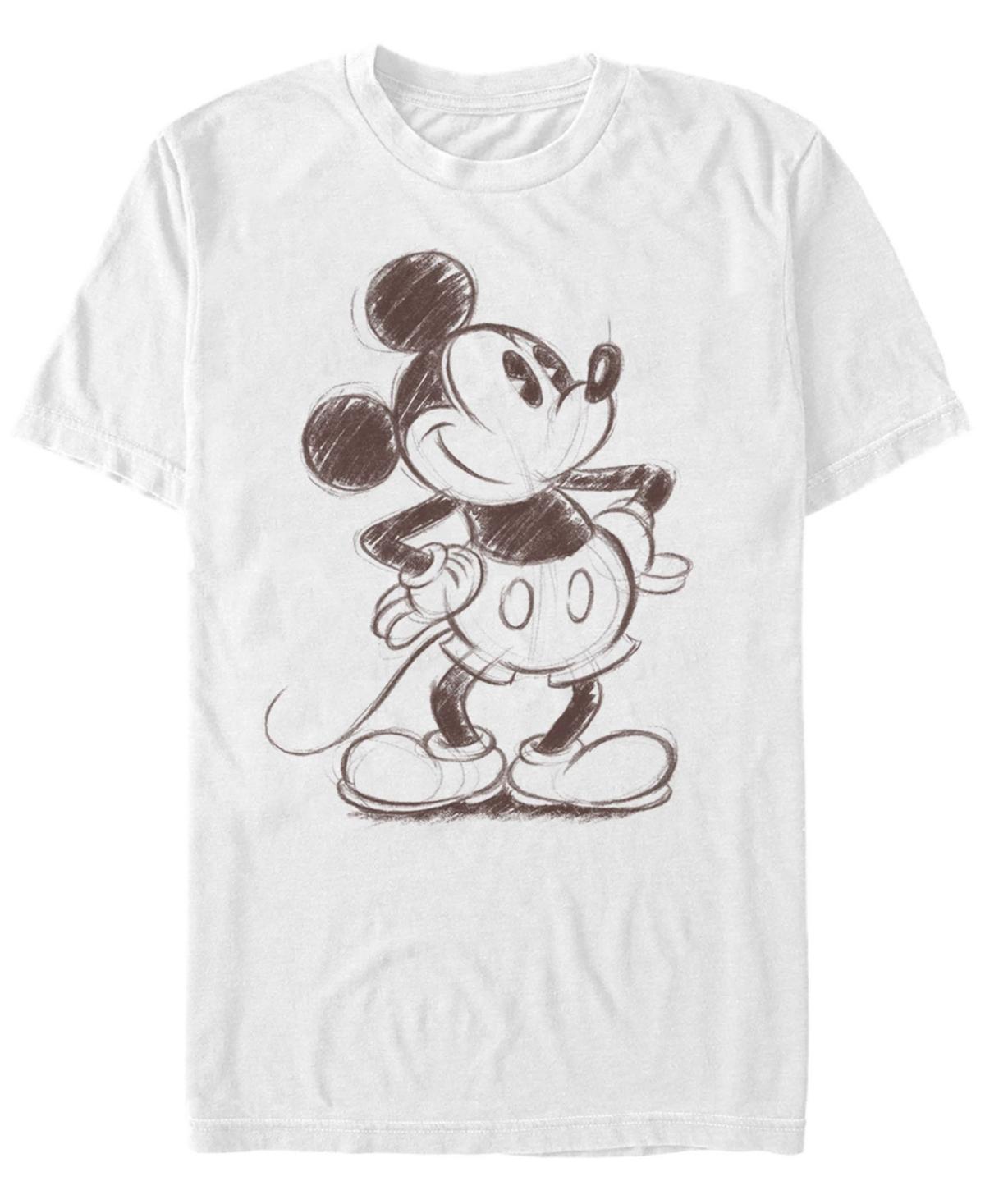 Disneys Mickey Mouse Mens Pencil Sketch Original Graphic Tee Product Image