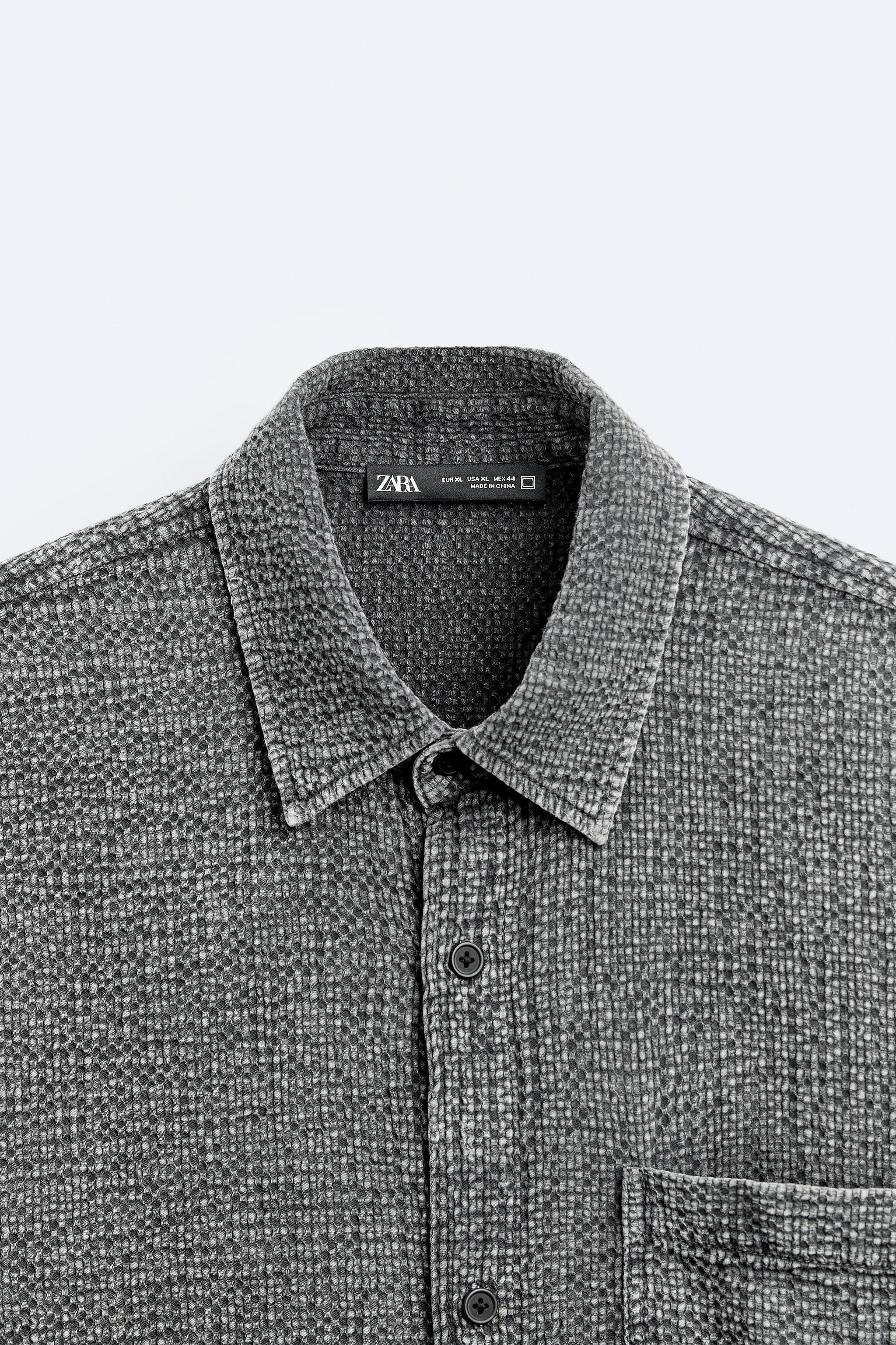 TEXTURED WASHED SHIRT Product Image